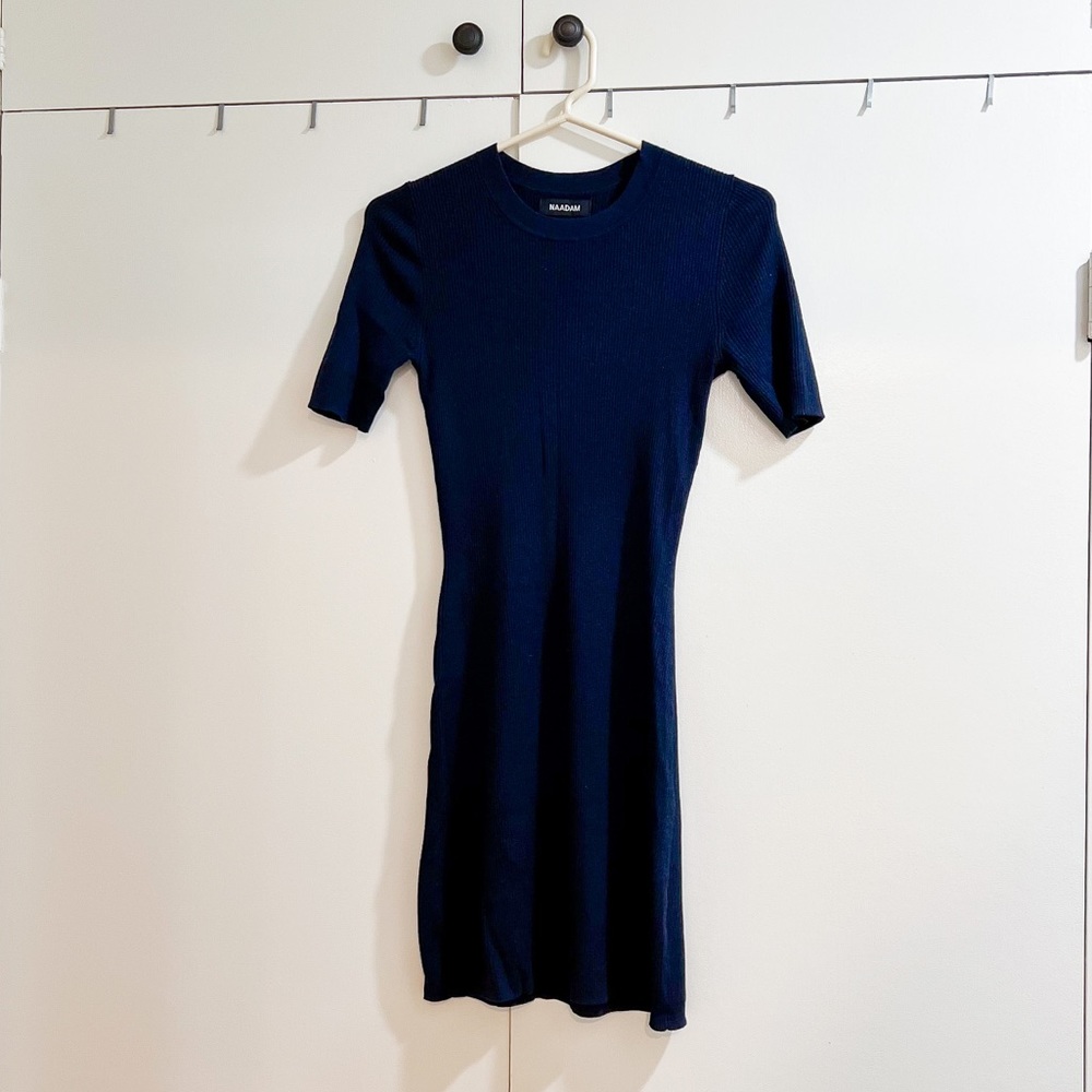 Naadam Silk Cashmere Mini Dress - Picture 1 of 1